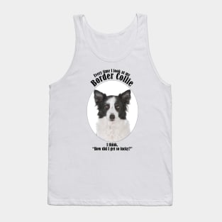 Lucky Border Collie Tank Top